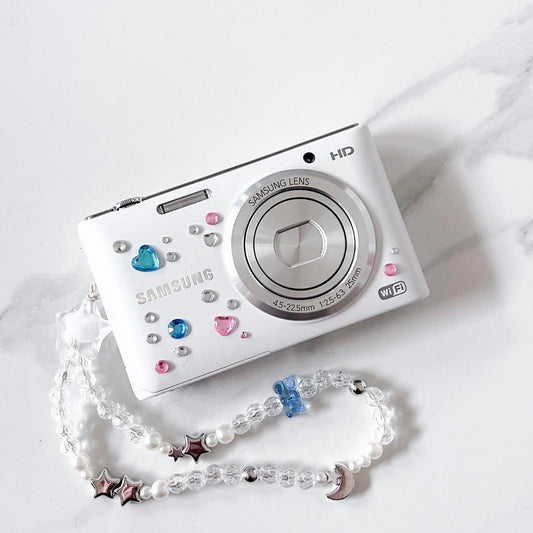 Samsung ST150F – 16.2MP Pearly White Retro Y2K Camera 🤍✨ Wi-Fi & HD Video