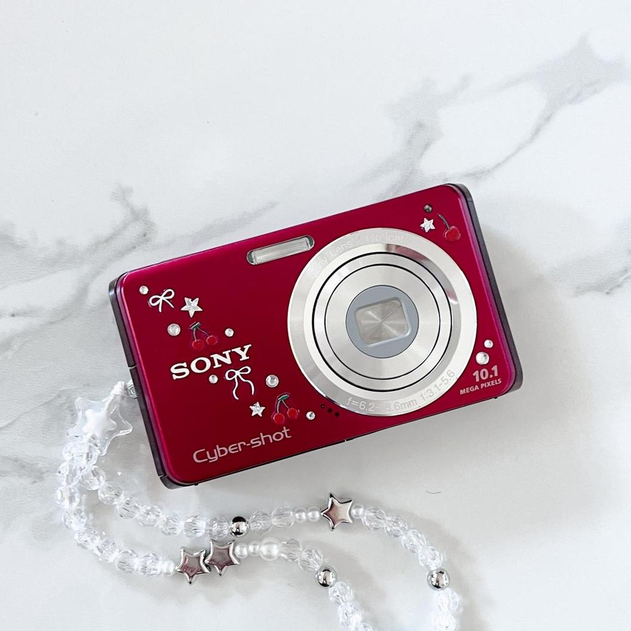 Sony Cybershot DSC-W180 โ Ruby Red Y2K Digicam | 10.1MP, SteadyShot, HD Video