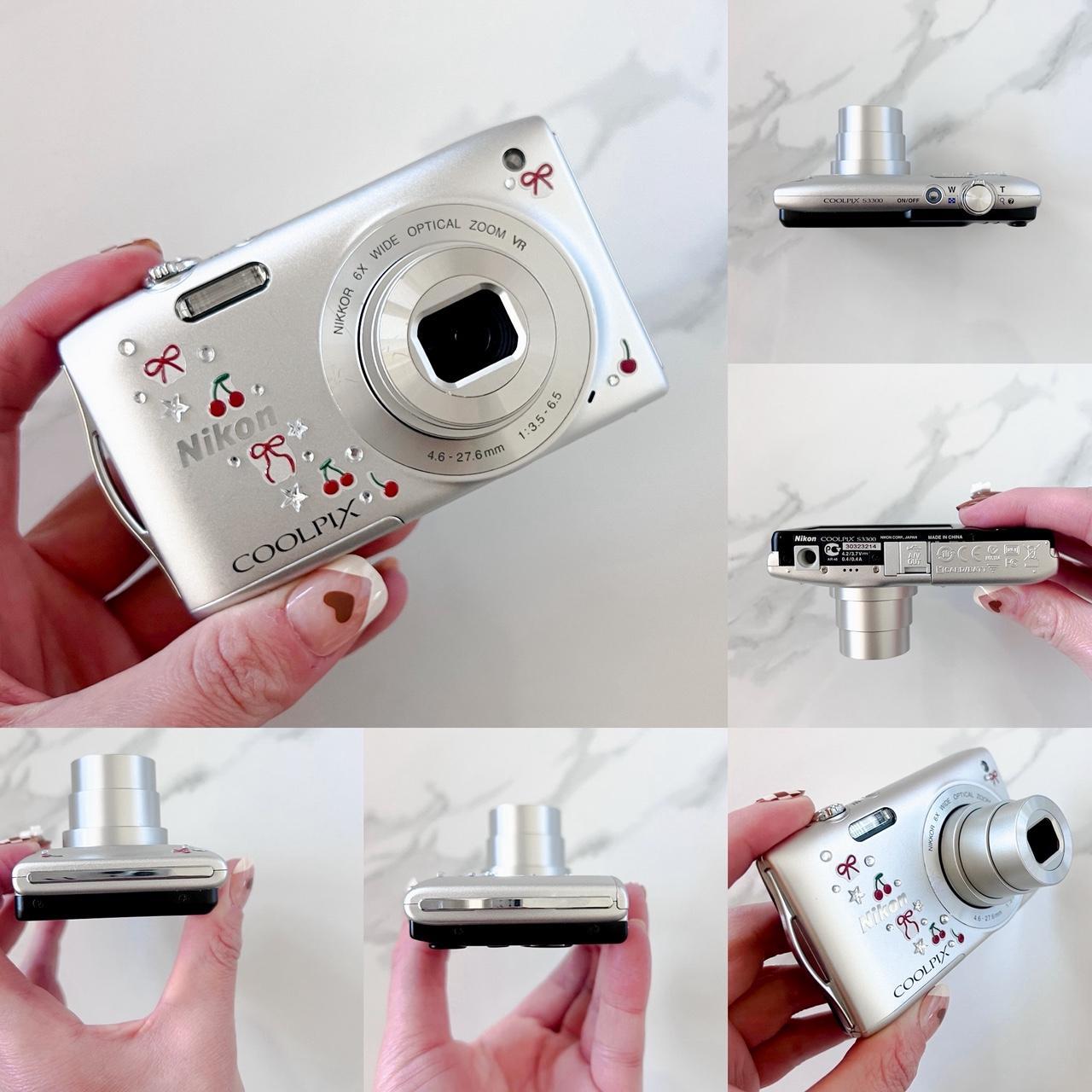 Nikon Coolpix S3300 – Silver Y2K Digicam | 16MP, HD Video, VR