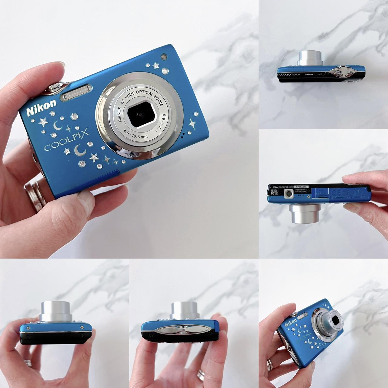 Nikon Coolpix S3000 β Capri Blue Y2K Digicam | 12MP, VR, VGA Video