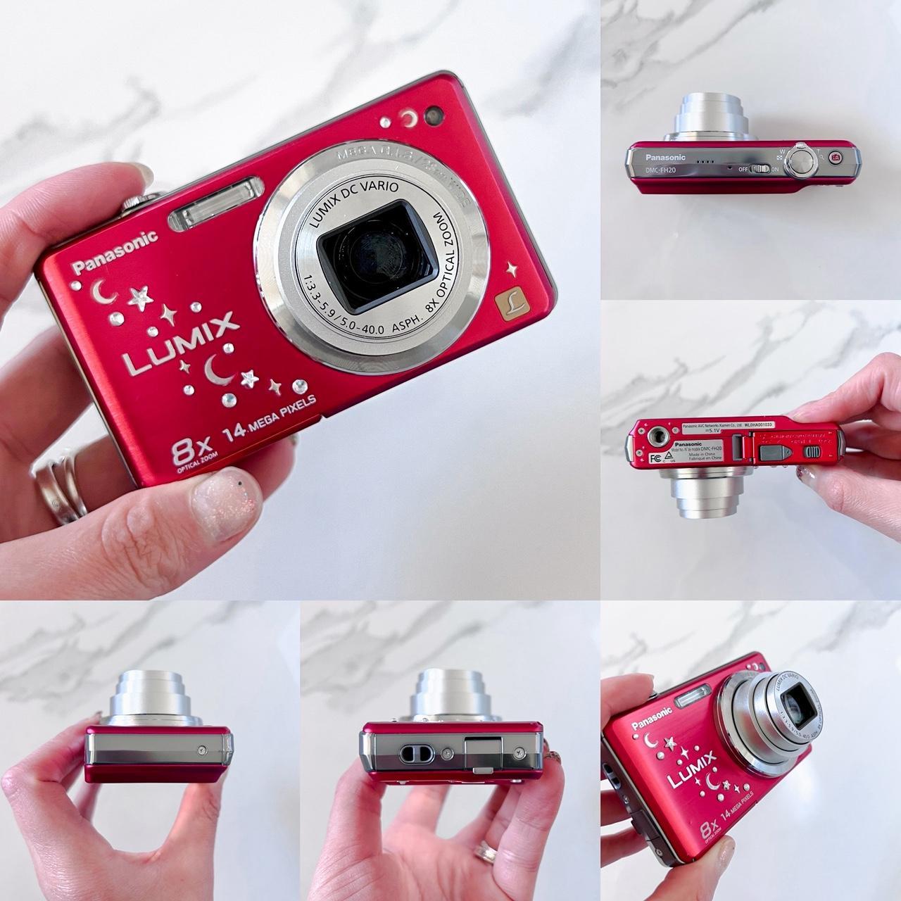 Panasonic Lumix DMC-FH20 β 14MP Cherry Red Retro Y2K Camera πβ¨ 8Γ Zoom & HD Video