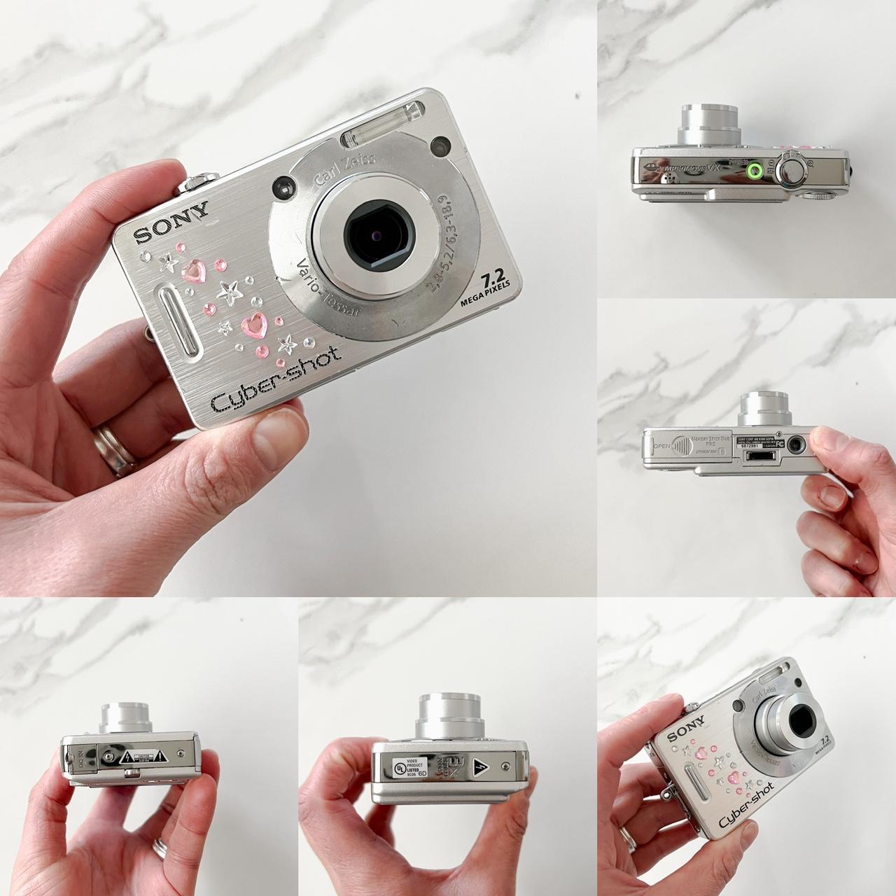 Sony Silver aSony Cybershot DSC-W70 – Y2K Vintage Digicam | 7.2MP, SteadyShot, Smile Shutternd Grey Cameras-and-accessories
