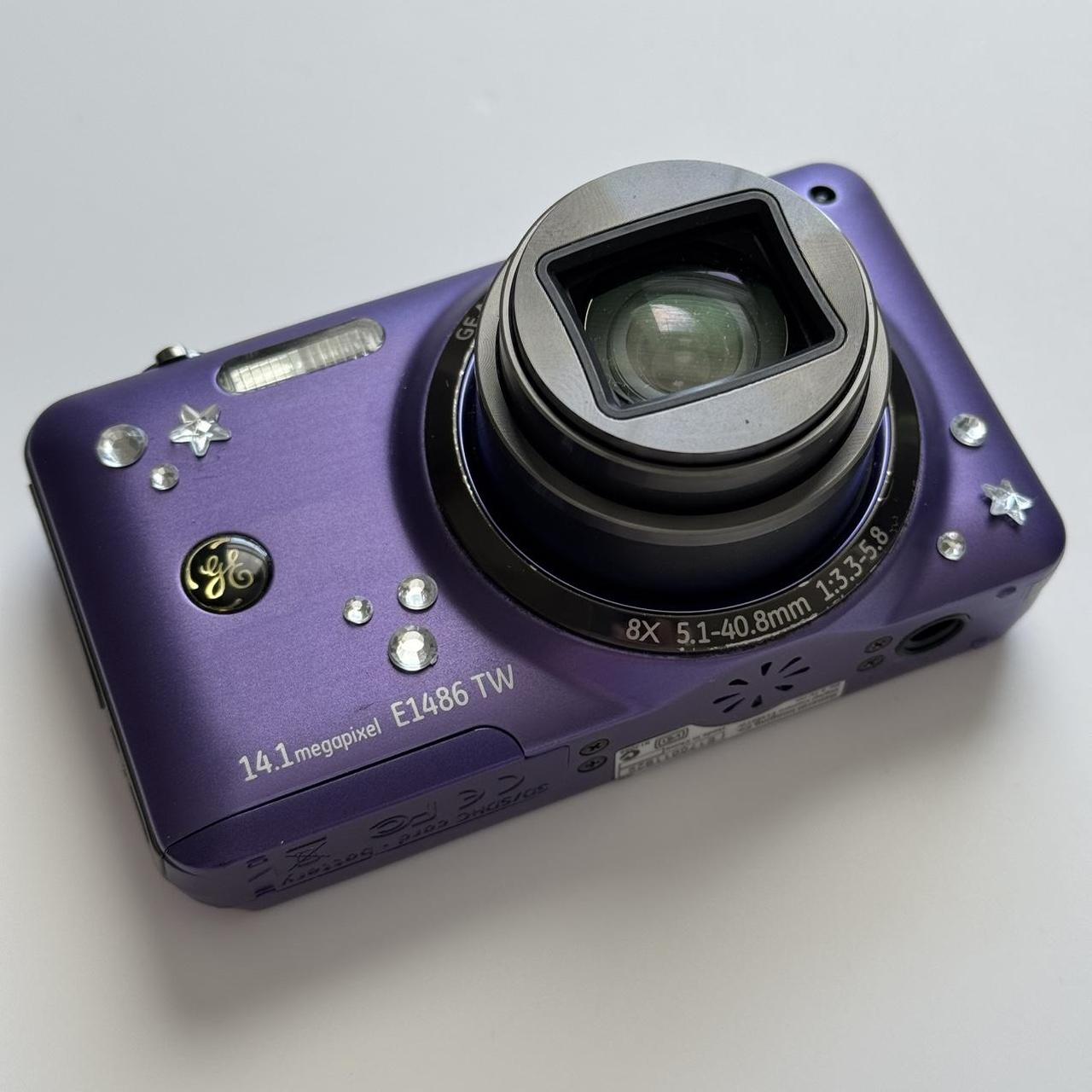 Used Digital Camera | General Electric E1486TW π βΛπ Purple Digital Camera | Complete Set
