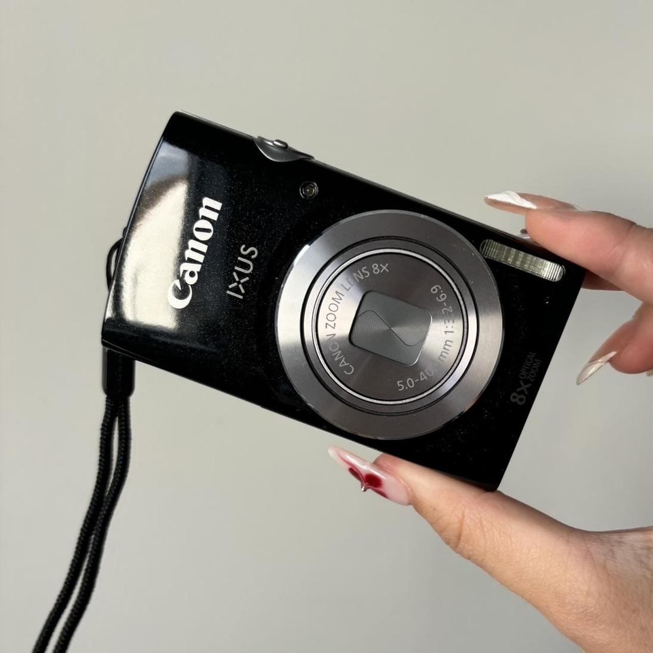 Used Digital Camera | Canon Ixus Digital Camera Digi Cam in sparkly black ✨ IXUS 145 16MP | Complete Set