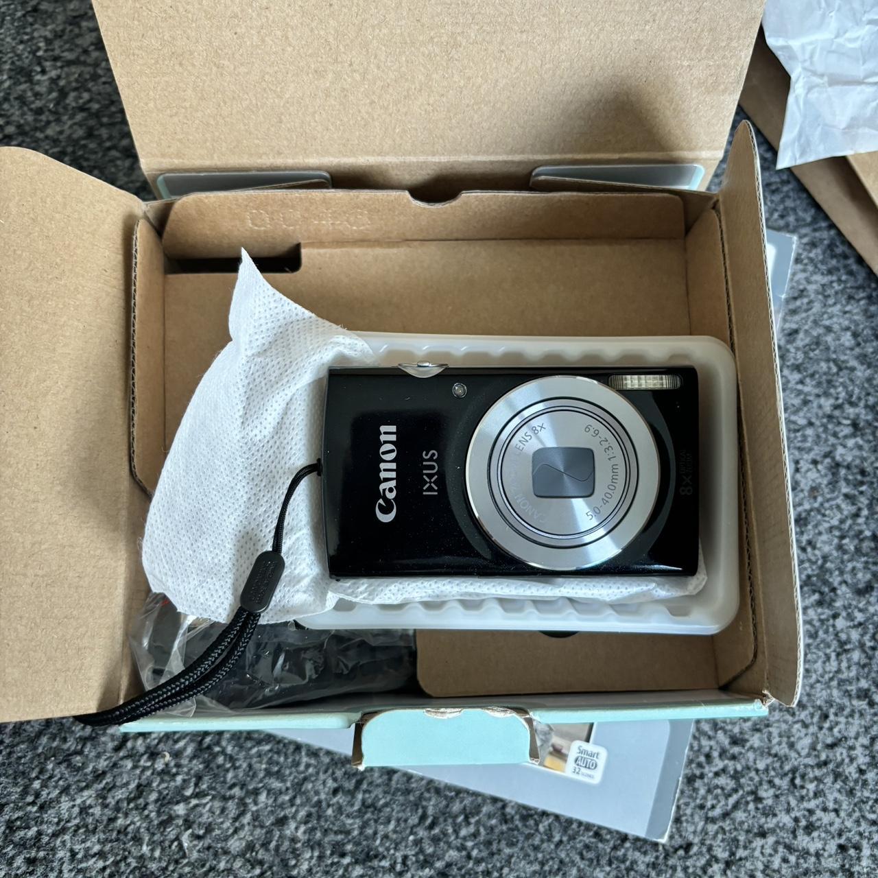 Used Digital Camera | Canon Ixus Digital Camera Digi Cam in sparkly black ✨ IXUS 145 16MP | Complete Set