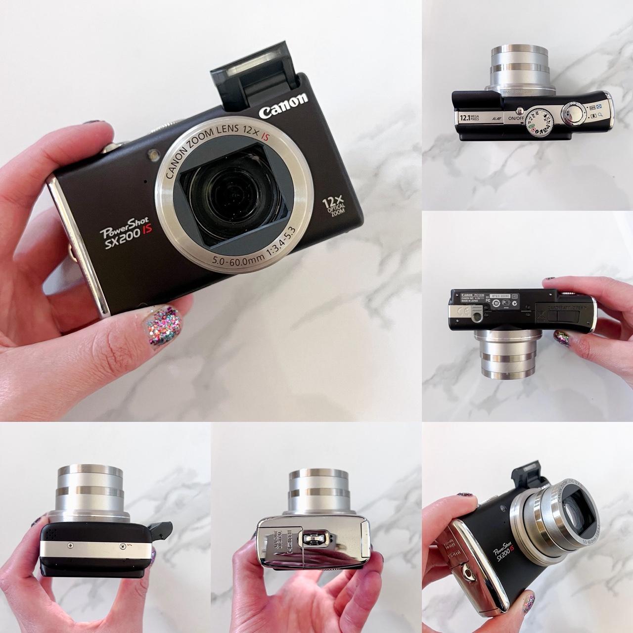 Canon PowerShot SX200 IS – Mocha Brown Y2K Digicam | 12× Zoom, HD Video