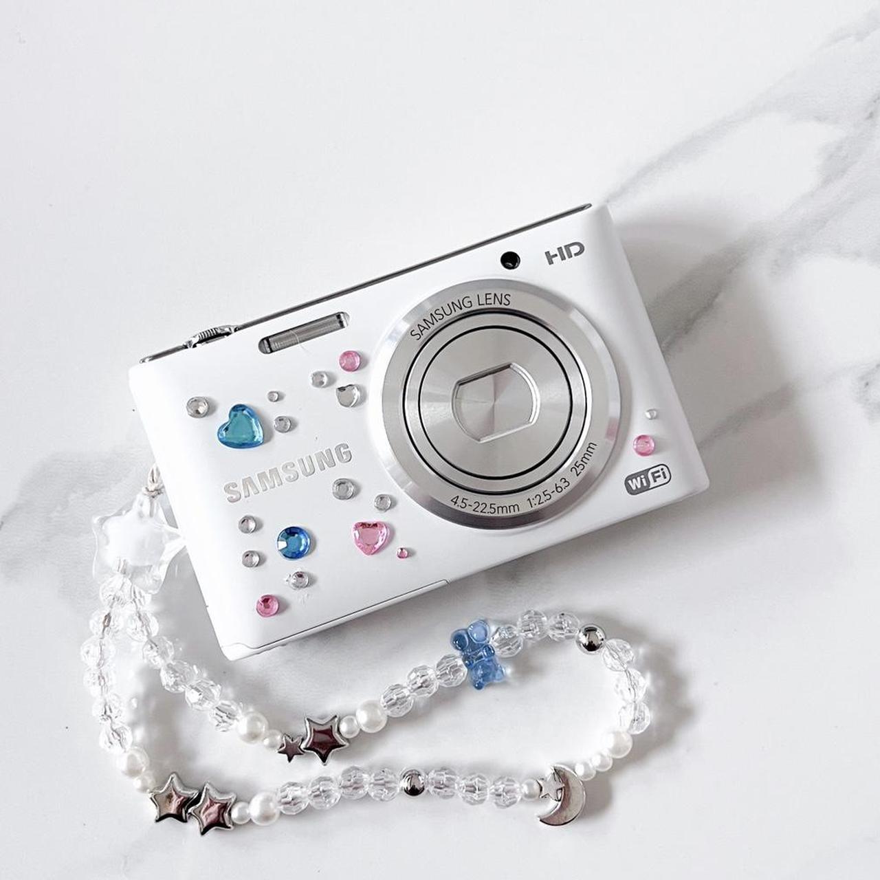 Samsung ST150F – 16.2MP Pearly White Retro Y2K Camera 🤍✨ Wi-Fi & HD Video