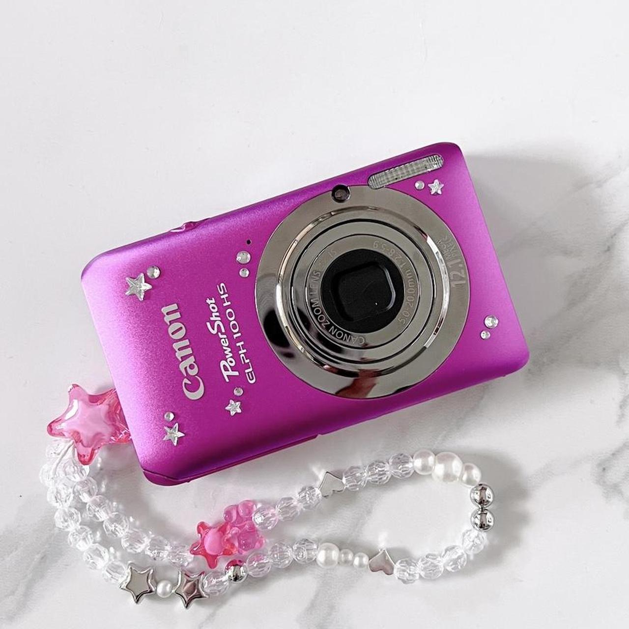 Canon PowerShot ELPH 100 HS – Harajuku Pink Y2K Digicam | HD Video, Positive Film Mode
