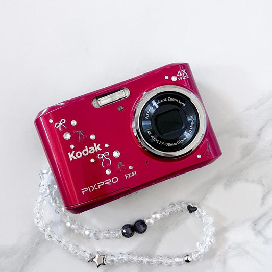 Kodak PixPro FZ41 – 16MP Cherry Red Retro Y2K Camera 🍒✨ Compact & HD Video
