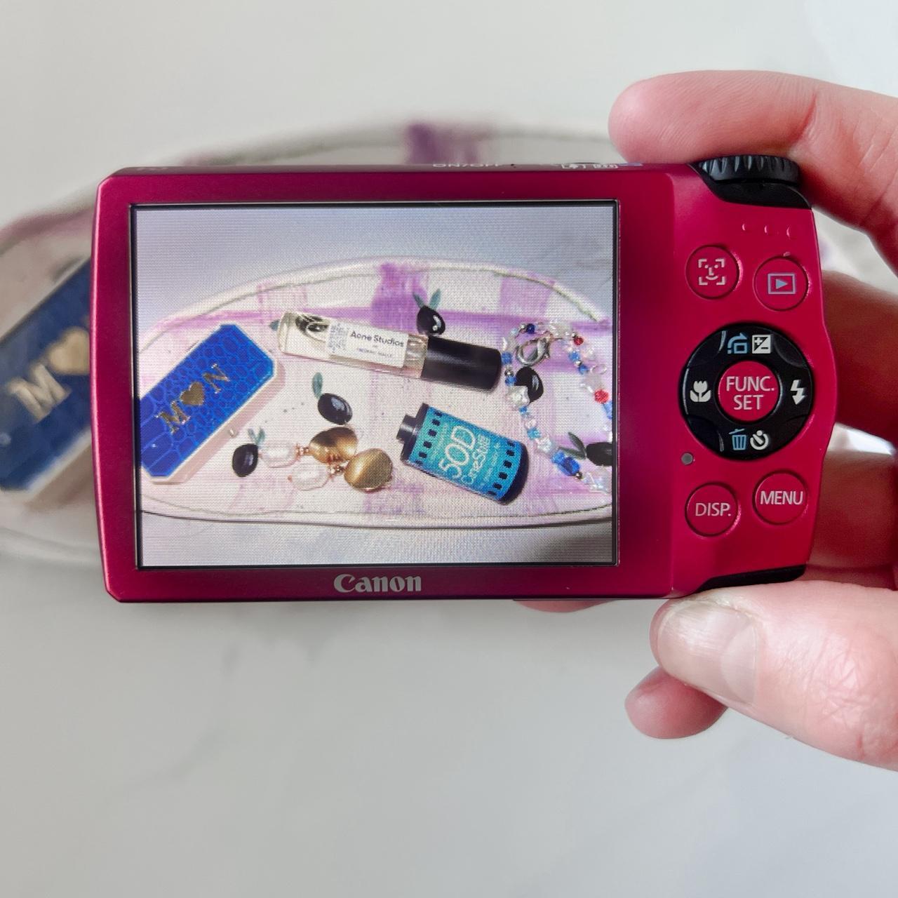 Canon PowerShot A3300 IS – 16MP Cherry Red Y2K Digital Camera ✨ 5× Zoom & HD Video