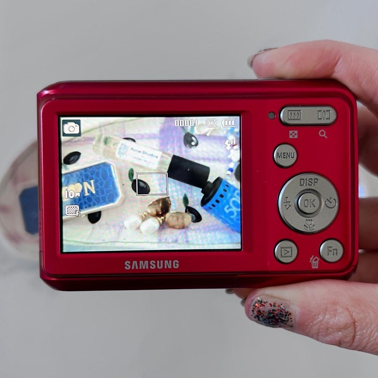 Samsung SL35 – 10MP Cherry Red Retro Y2K Camera 🍒✨ Compact & Film-Like Photos