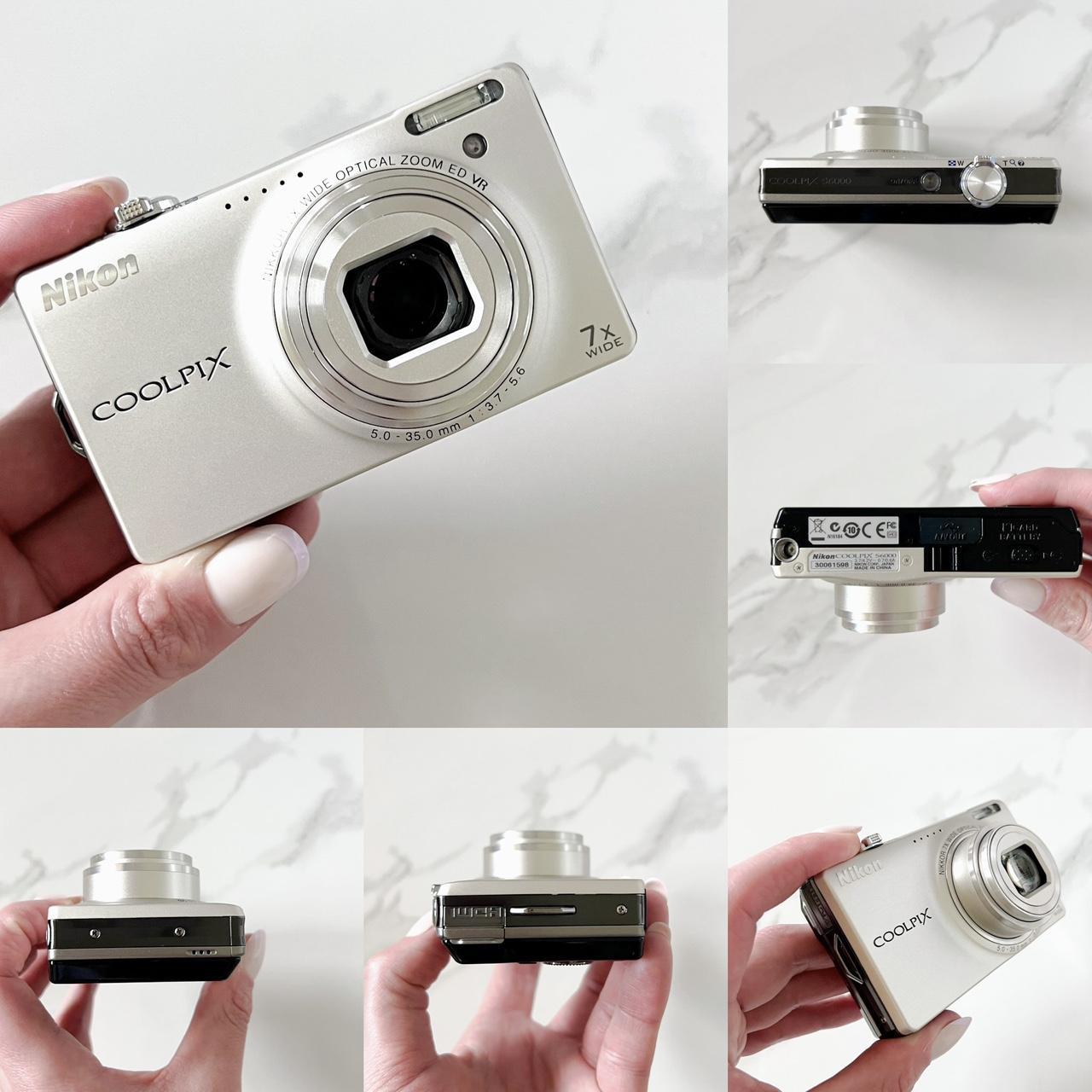 Nikon Coolpix S6000 – Silver Y2K Digicam | 14.2MP, HD Video, 7× Zoom
