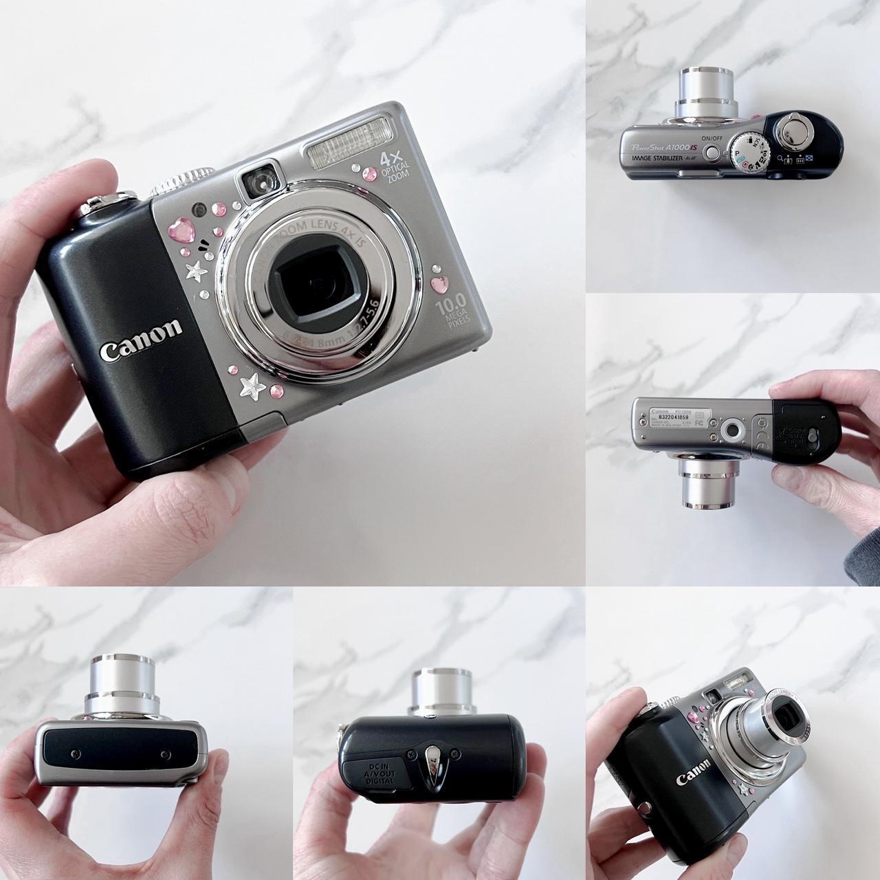 Canon Powershot A1000 IS – Compact Y2K Digicam | 10MP, 4× Zoom, AA Powered