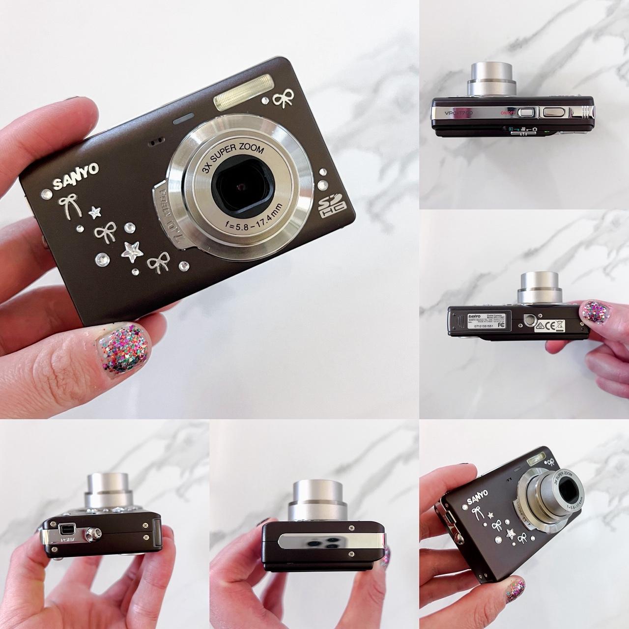 Sanyo VPC-T7000 – 7MP Mocha Brown Retro Y2K Camera 🤎✨ Date Stamp & Video