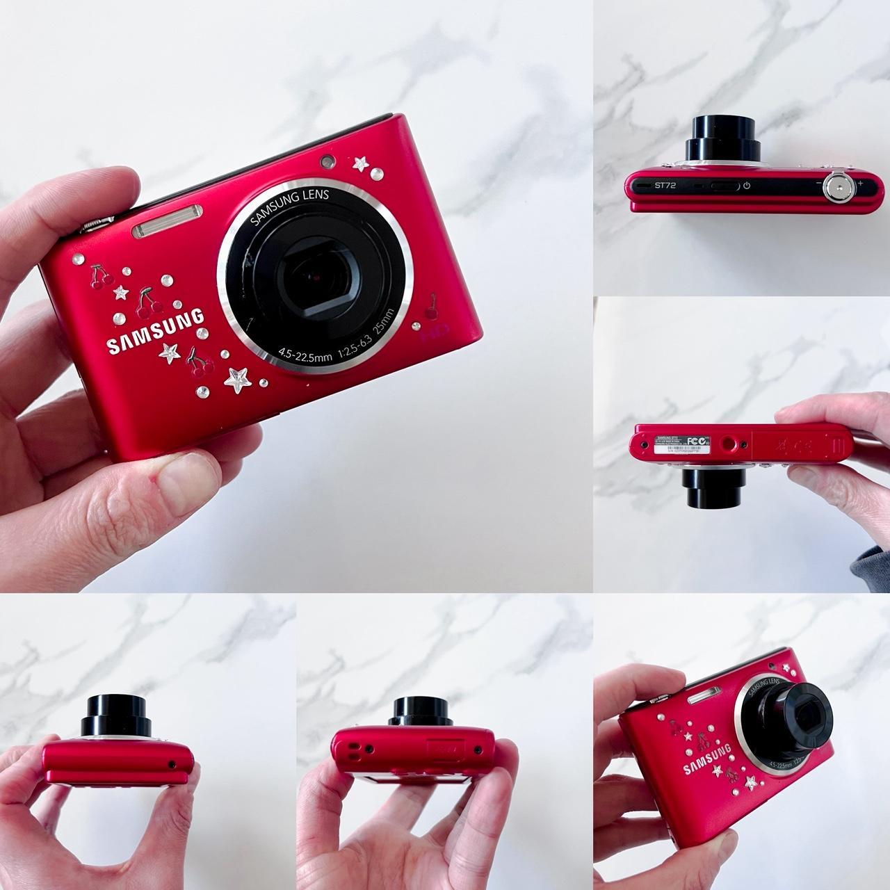 Samsung ST76 – 16.1MP Cherry Red Retro Camera 🍒✨ Y2K Aesthetic & HD Video