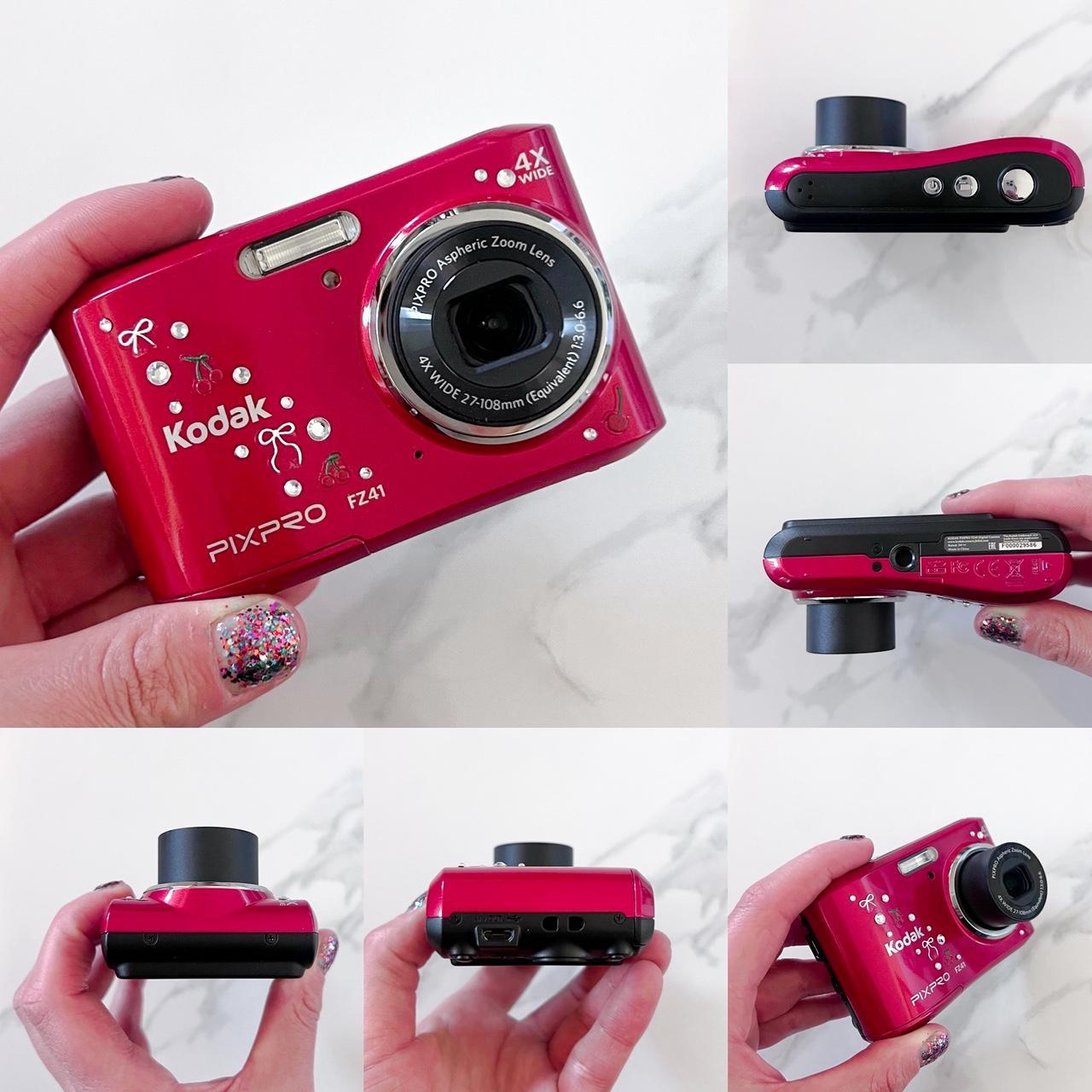 Kodak PixPro FZ41 – 16MP Cherry Red Retro Y2K Camera 🍒✨ Compact & HD Video