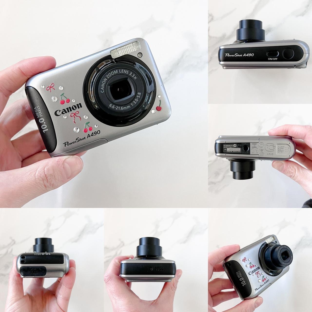 Canon PowerShot A490 – 10MP Compact Retro Y2K Camera 🍒✨ Easy Point & Shoot