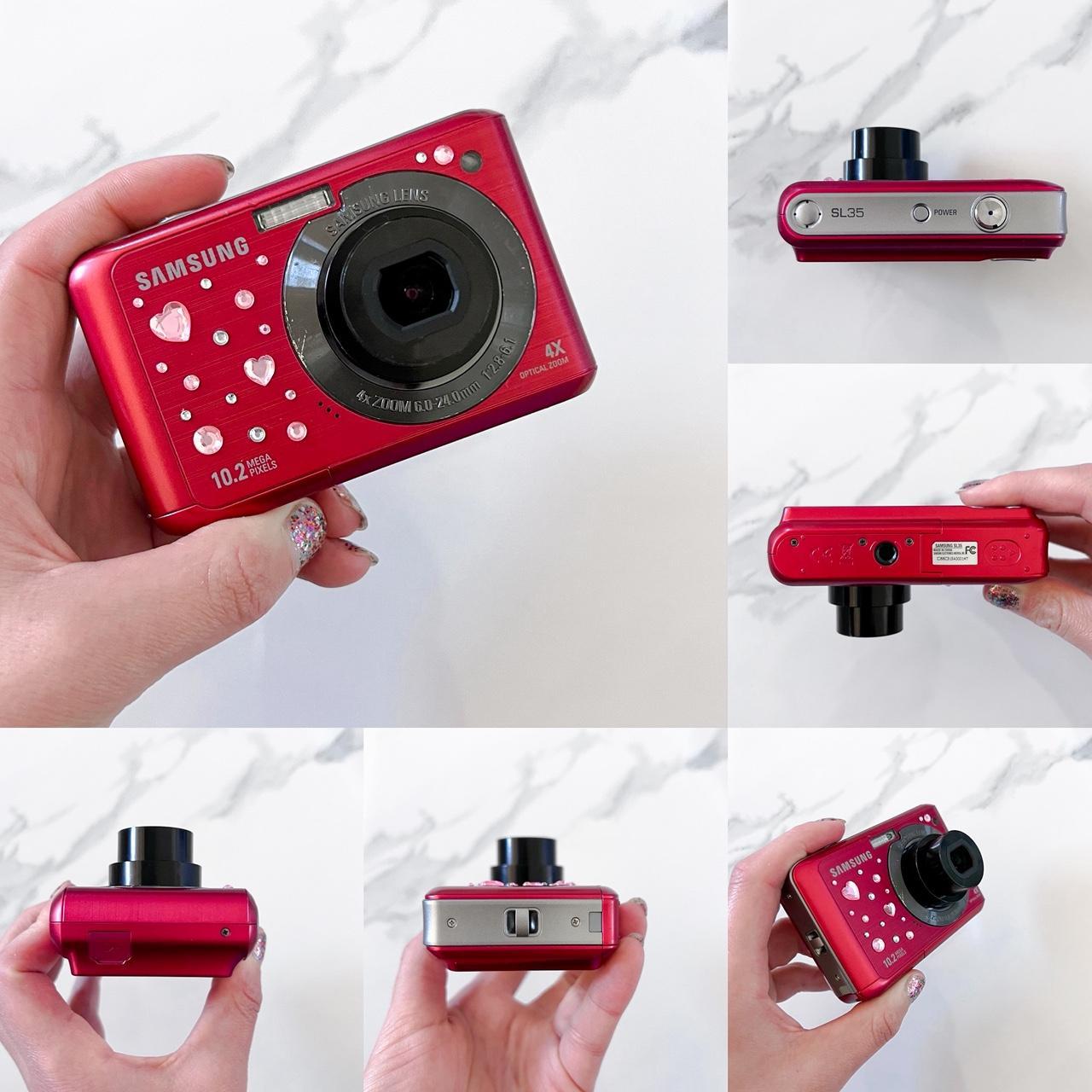 Samsung SL35 – 10MP Cherry Red Retro Y2K Camera 🍒✨ Compact & Film-Like Photos