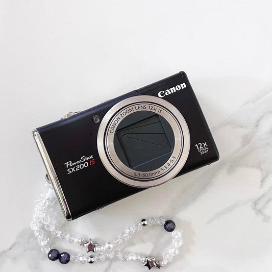 Canon PowerShot SX200 IS – Mocha Brown Y2K Digicam | 12× Zoom, HD Video