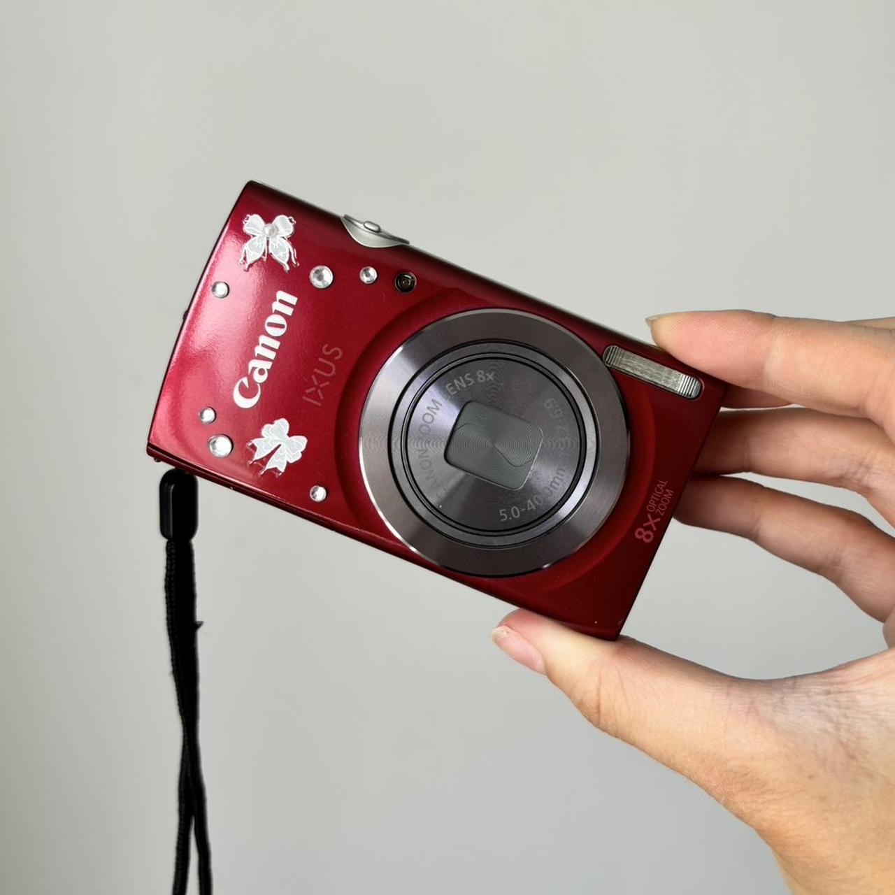 Used Digital Camera | Canon Ixus Digital Camera Digi Cam in red/burgundy 🍒 IXUS 160 20MP | Complete Set