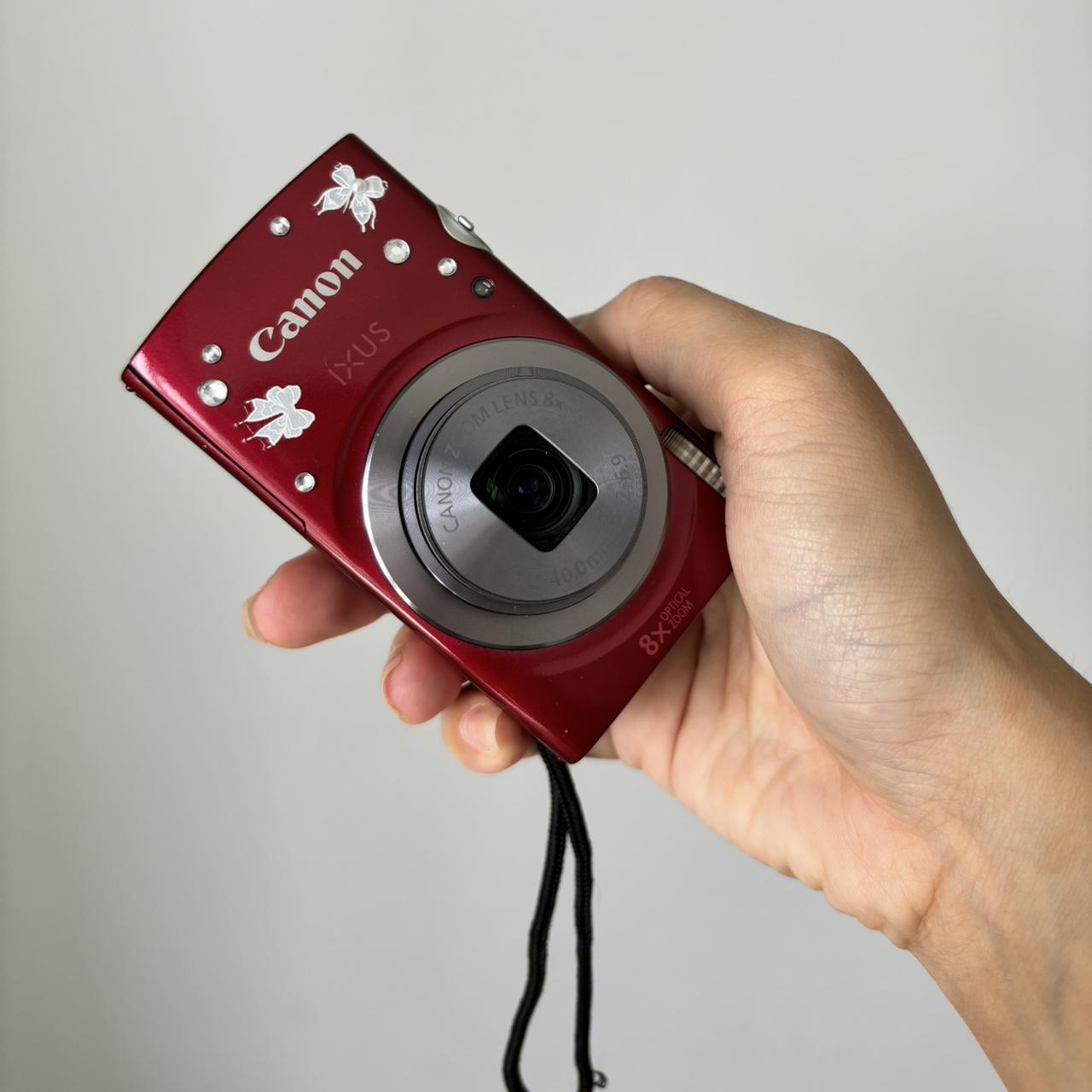 Used Digital Camera | Canon Ixus Digital Camera Digi Cam in red/burgundy 🍒 IXUS 160 20MP | Complete Set