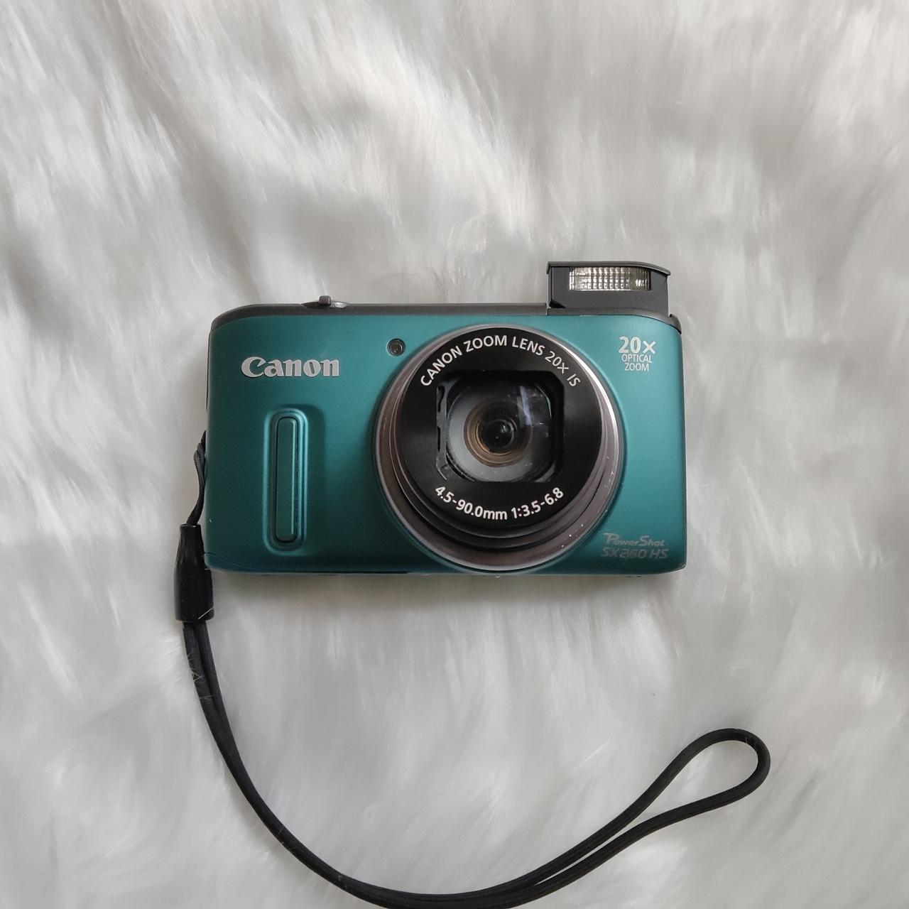 Used Digital Camera | Canon PowerShot SX260 HS Digital Camera - Rarely in Green & External Flash | Complete Set