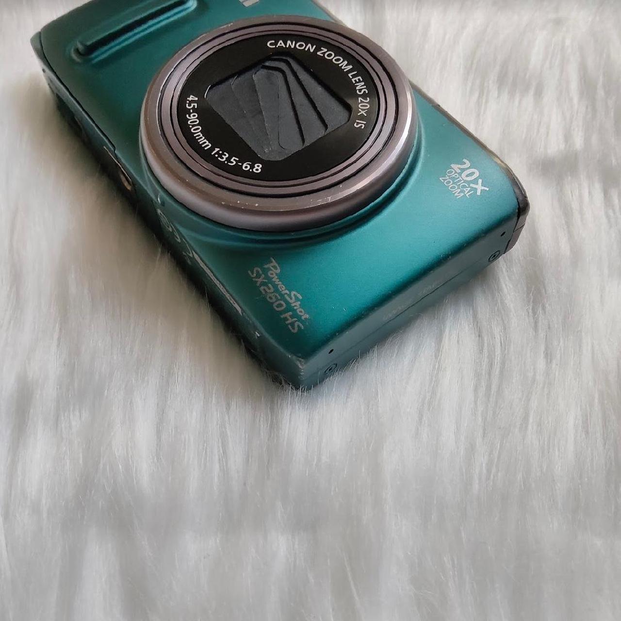 Used Digital Camera | Canon PowerShot SX260 HS Digital Camera - Rarely in Green & External Flash | Complete Set