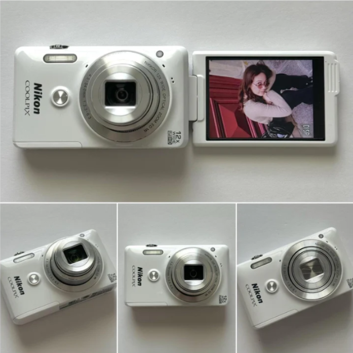 Pre-Owend Digital Camera Bundle  RARE Glossy White 🤍 ˚⊹ ⋆