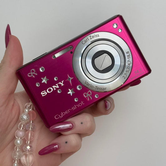 Used Digital Camera | Sony CyberShot W530 🎀 ⊹˚💕 Hot Pink Digital Camera Bundle | Complete Set