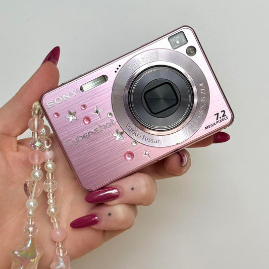 Used Digital Camera | Sony Cybershot W120 Digital Camera 🍥🎀 Pastel Pink Digicam | Complete Set