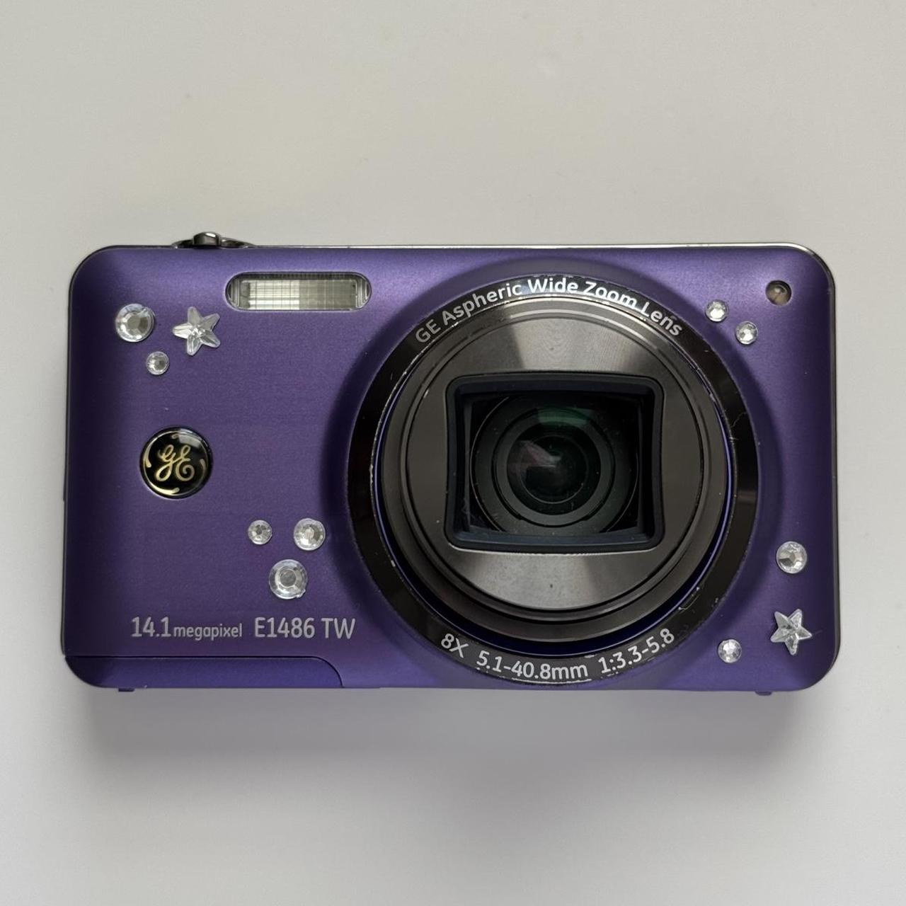 Used Digital Camera | General Electric E1486TW 🍇 ₊˚💜 Purple Digital Camera | Complete Set
